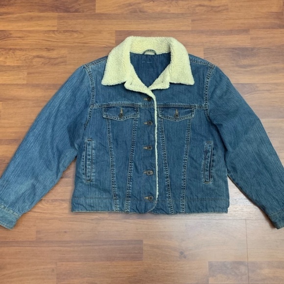 L.L. Bean Jackets & Blazers - L.L. BEAN | Vintage Denim Sherpa-Lined Barn Jacket
